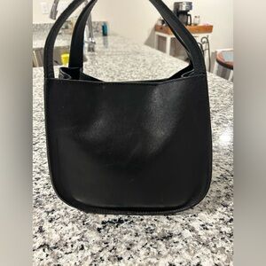 Madewell Black Leather Shoulder Bag